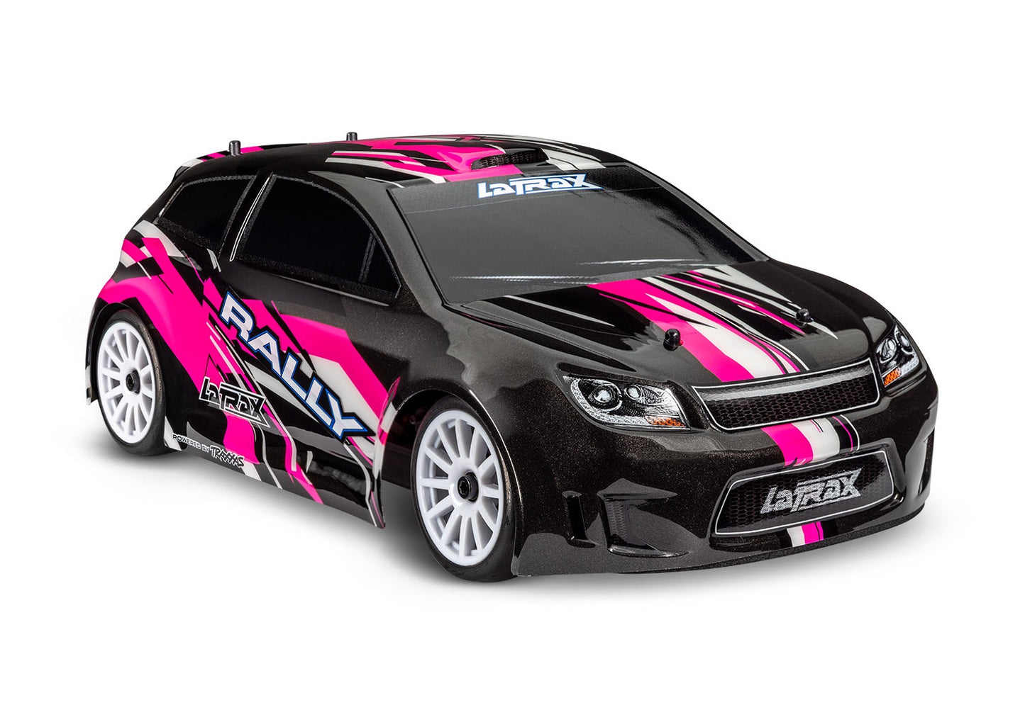 Traxxas 1/18 Latrax Rally RTR 4WD Electric Rally Car (Black/Pink) w/2.4GHz Radio, Battery & AC Charger