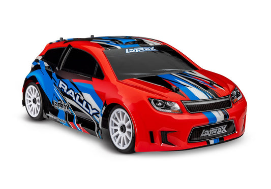 Traxxas 1/18 Latrax Rally RTR 4WD Electric Rally Car (Red/Blue) w/2.4GHz Radio, Battery & AC Charger