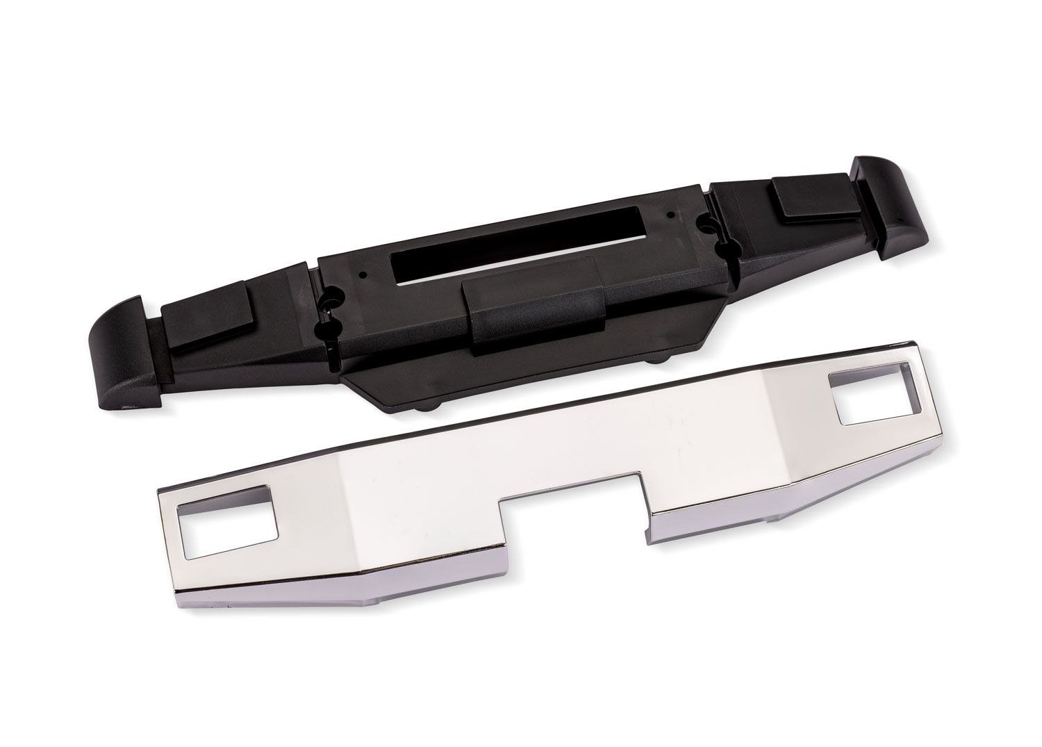 Traxxas X-Truck BIGFOOT #8 4X4 Chrome Front Bumper w/ Support