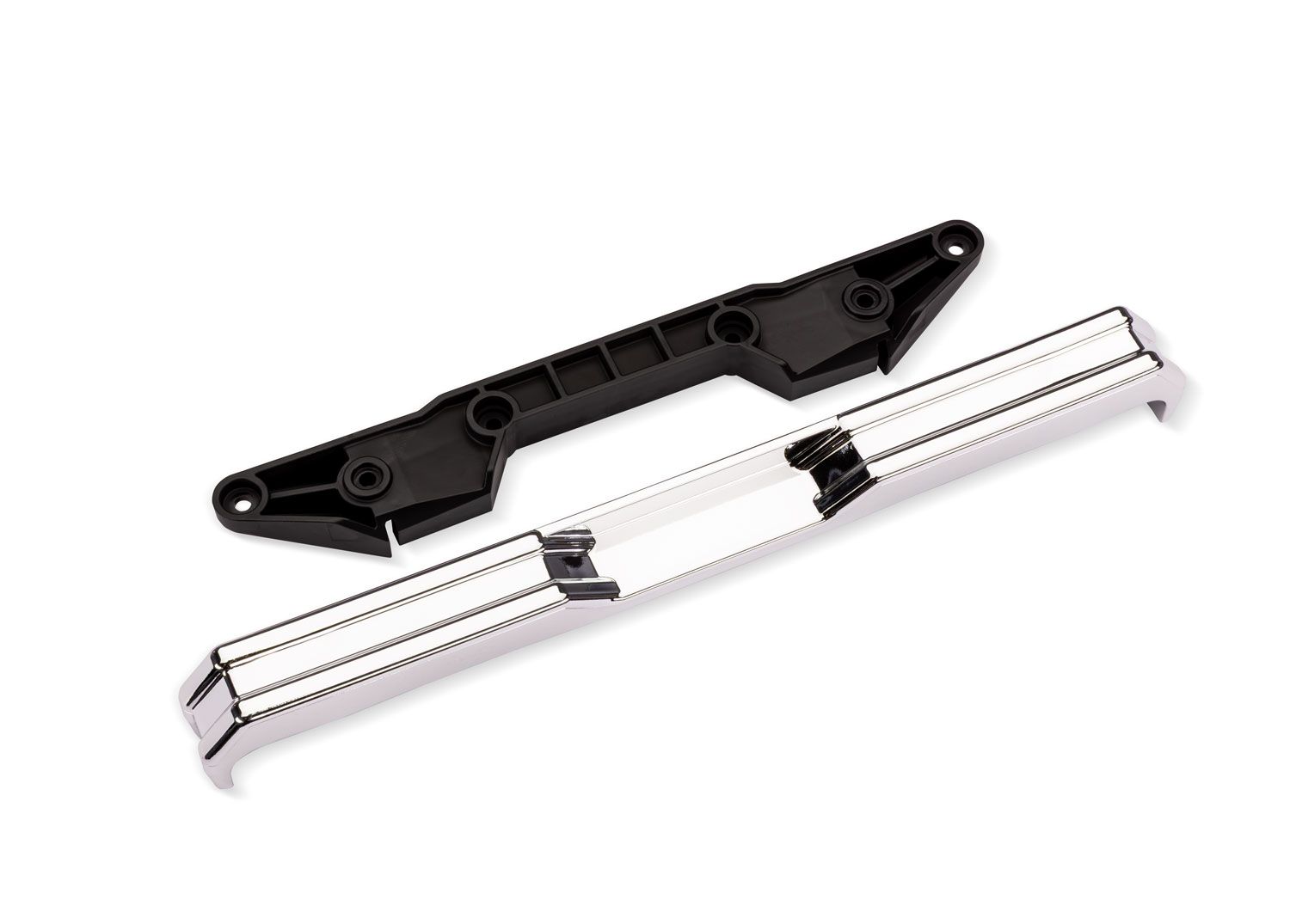 Traxxas X-Truck BIGFOOT #8 4X4 Chrome Rear Bumper w/ Support