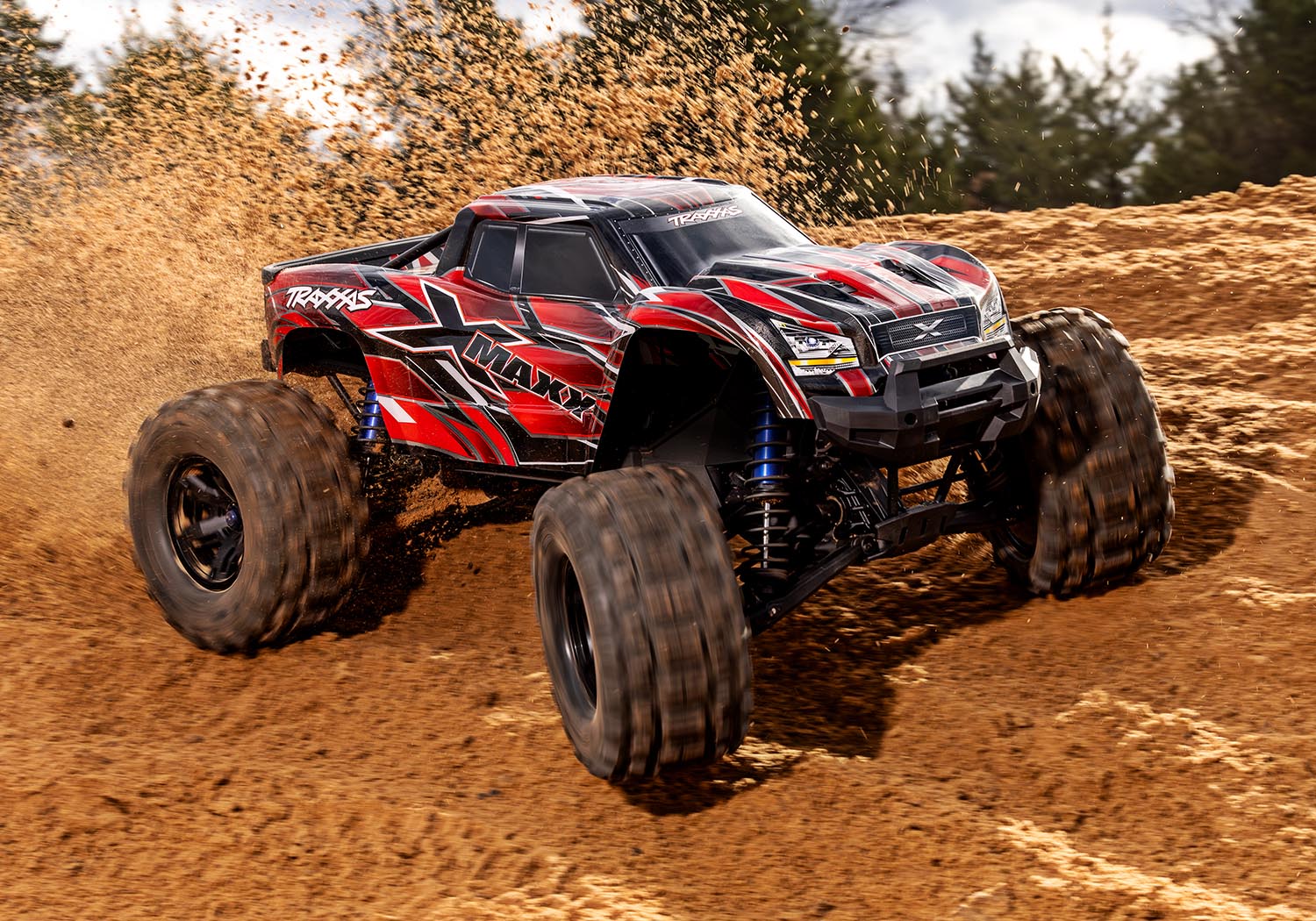 Traxxas X-Maxx 8S 1/5 4WD Brushless RTR Monster Truck (Orange) w/2.4GHz TQi Radio, TSM & Belted Tires (Copy)
