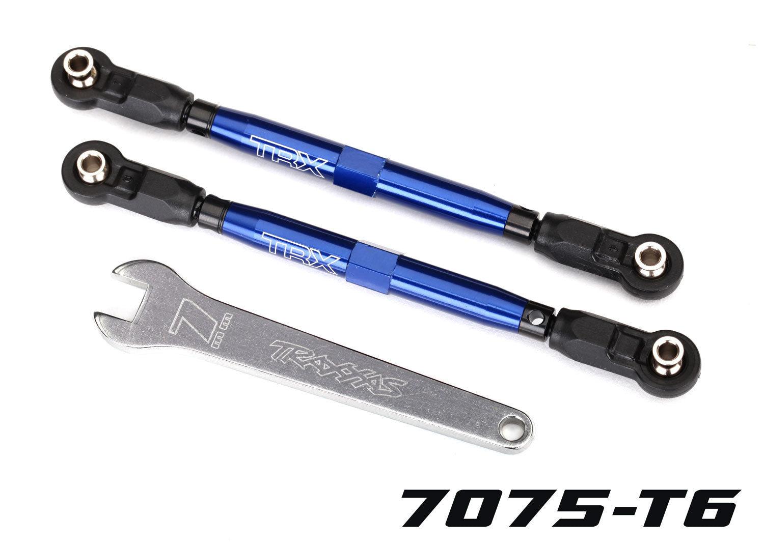 Traxxas Unlimited Desert Racer Aluminum Front Toe Links (Blue) (2)