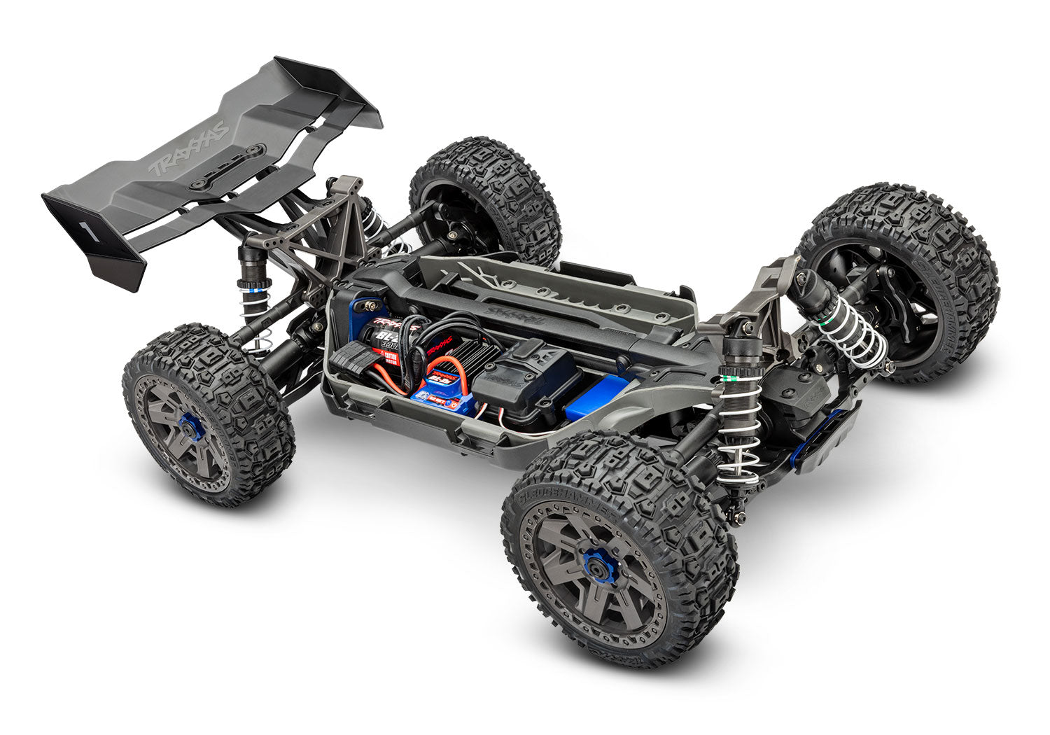 Traxxas Jato® 4X4 BL-2s: 1/8 scale 4X4 brushless buggy(Black)