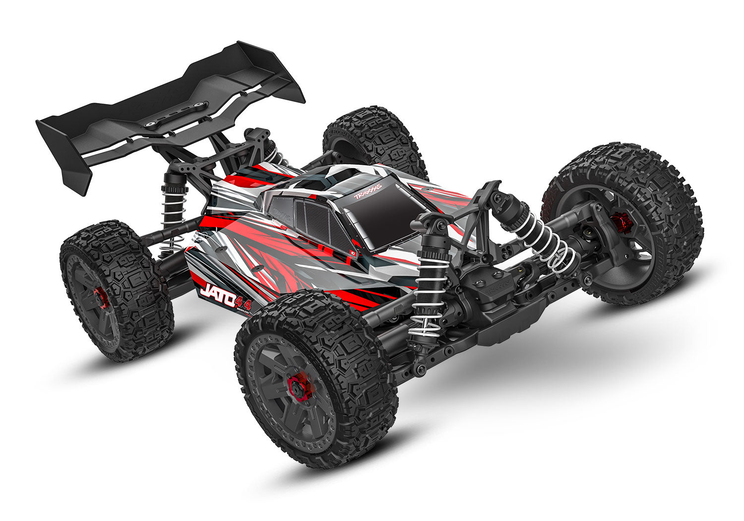 Traxxas Jato® 4X4 BL-2s: 1/8 scale 4X4 brushless buggy(Red)