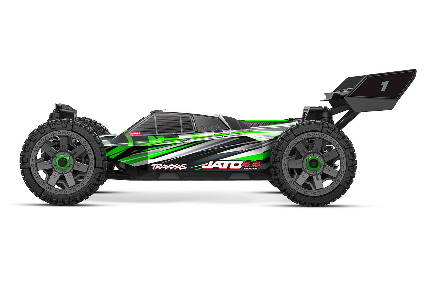 Traxxas Jato® 4X4 BL-2s: 1/8 scale 4X4 brushless buggy(Green)