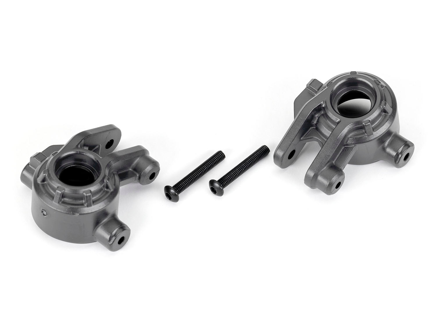 Traxxas Hoss/Rustler/Slash 4x4 Extreme Heavy Duty Steering Blocks (Gray) (2)