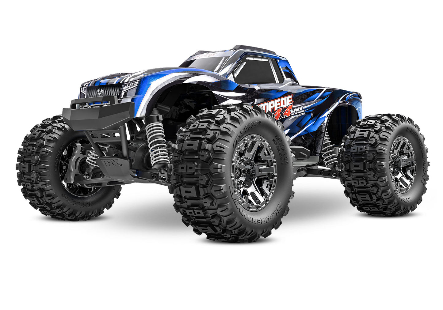 Traxxas Stampede 4X4 VXL Brushless 1/10 4WD RTR Monster Truck (Blue) w/TSM & TQi Radio