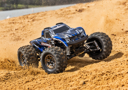 Traxxas Stampede 4X4 VXL Brushless 1/10 4WD RTR Monster Truck (Blue) w/TSM & TQi Radio