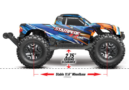 Traxxas Stampede 4X4 VXL Brushless 1/10 4WD RTR Monster Truck (Orange) w/TSM & TQi Radio