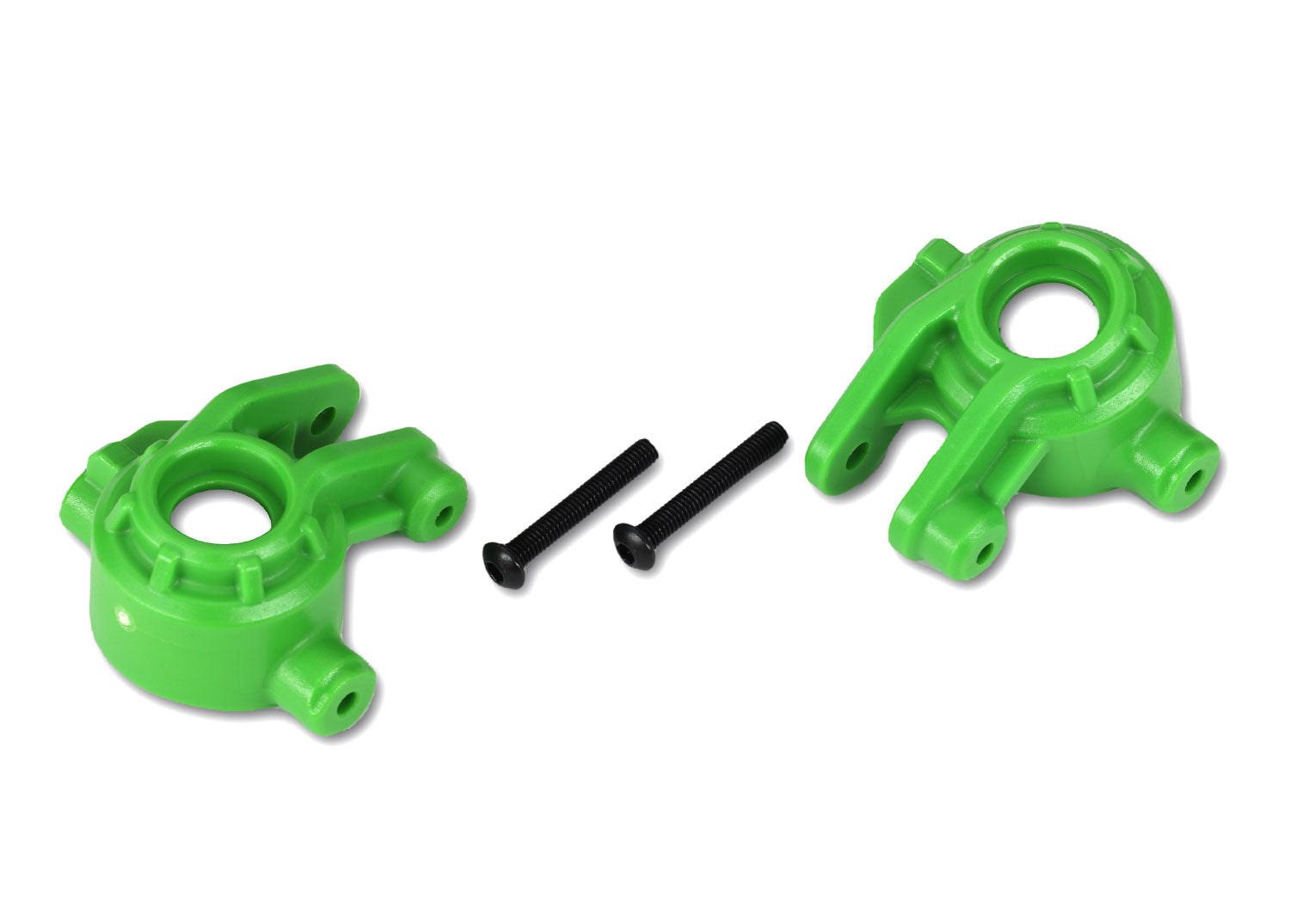 Traxxas Hoss/Rustler/Slash 4x4 Extreme Heavy Duty Steering Blocks (Green) (2)