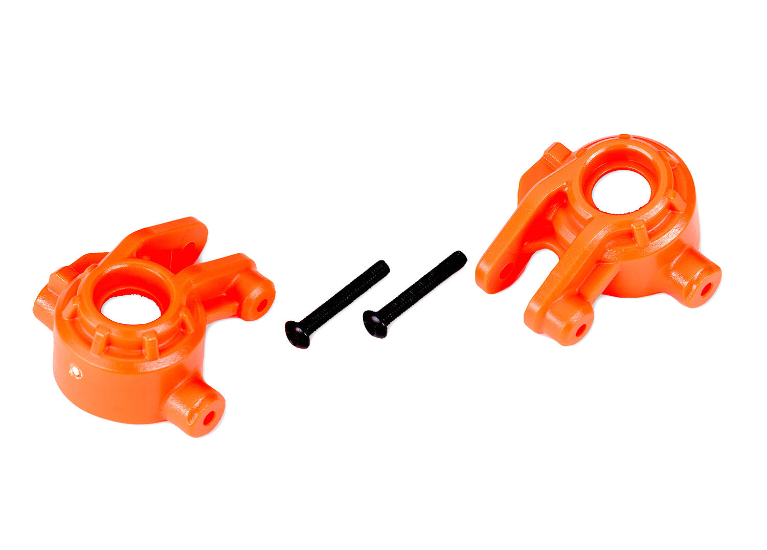 Traxxas Hoss/Rustler/Slash 4x4 Extreme Heavy Duty Steering Blocks (Orange) (2)
