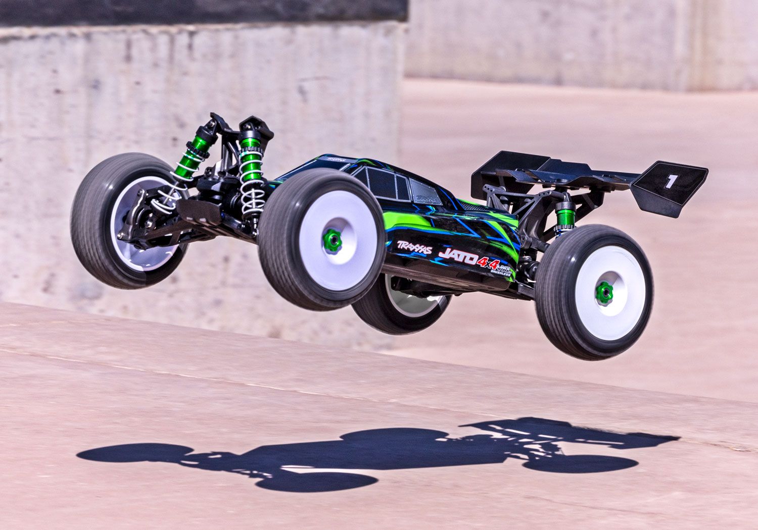 Traxxas Jato® 4x4 VXL 1/8 Brushless Electric Racing Buggy (Green) w/TQi 2.4GHz Radio & Link Module