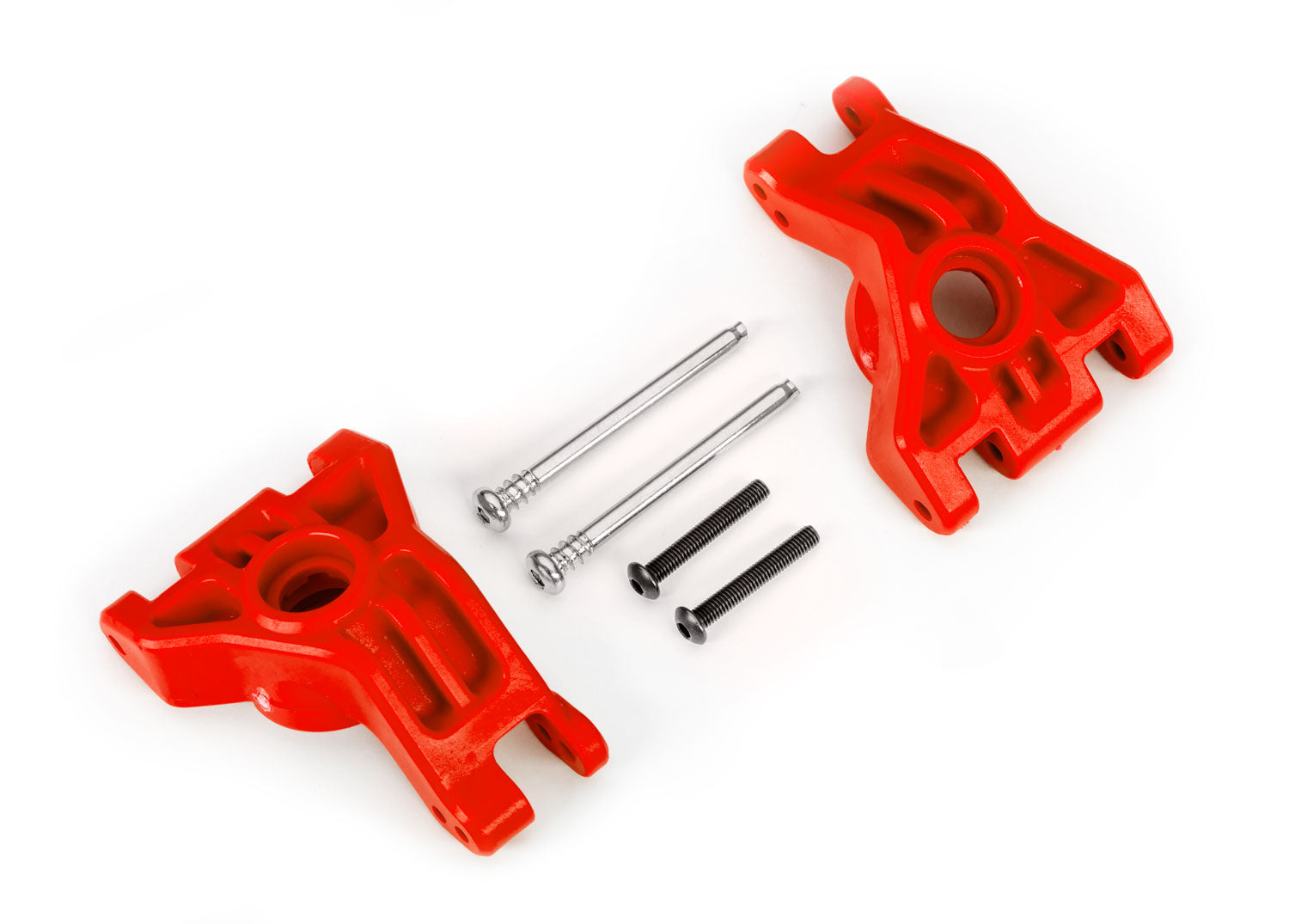 Traxxas Hoss/Rustler/Slash 4x4 Extreme Heavy Duty Hub Carriers (Red) (2)