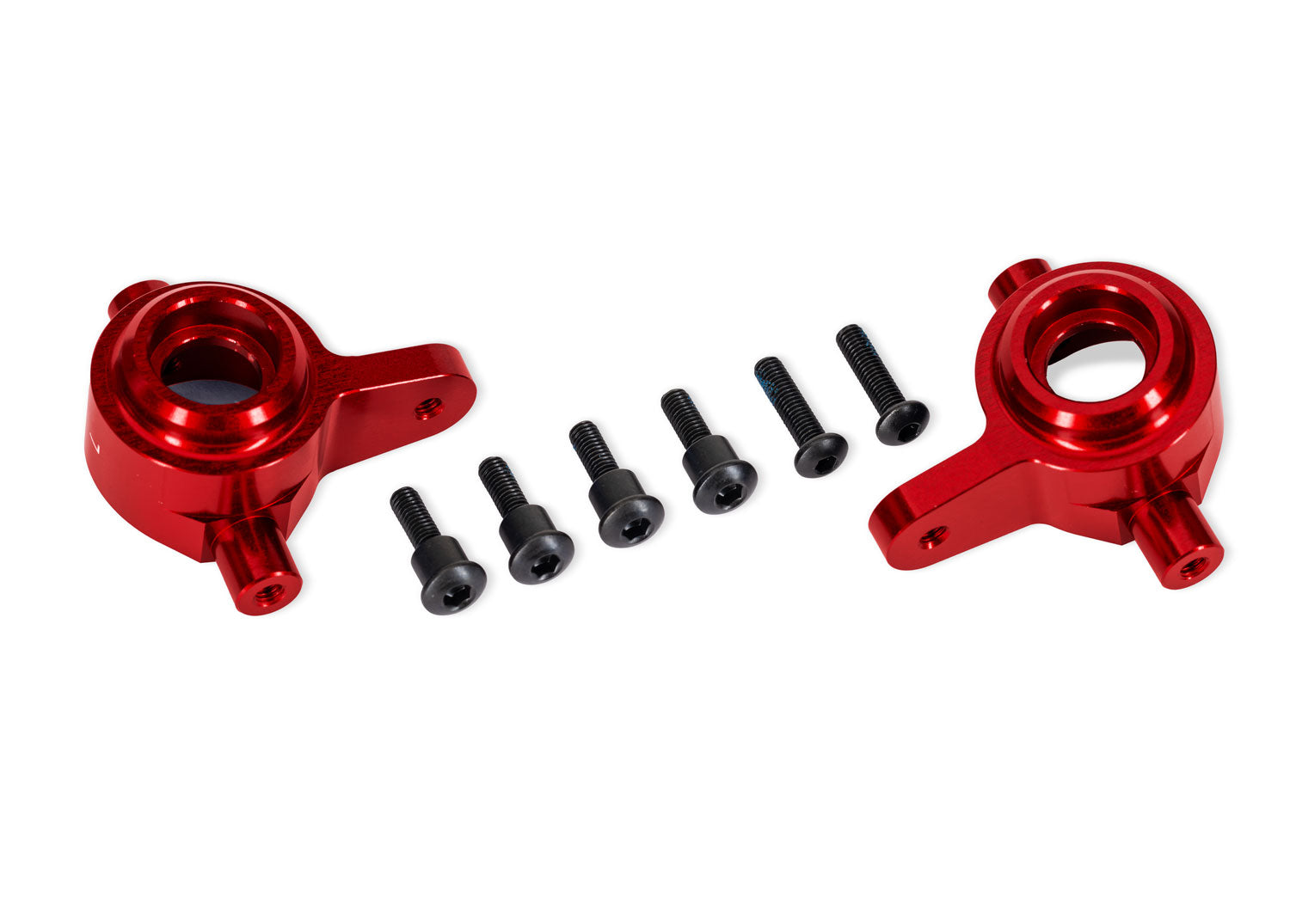 Traxxas 4X4 HD Aluminum Steering Blocks (Red)