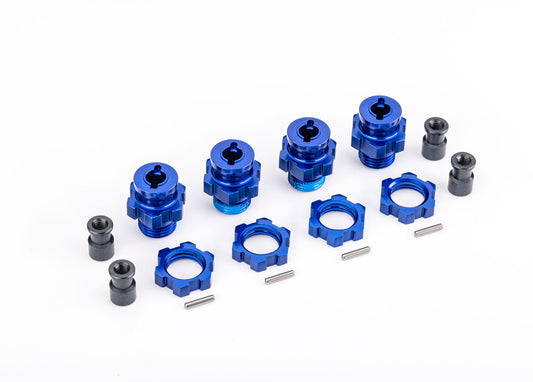 Traxxas HD Aluminum 17mm Wheel Adapter Set (Blue) (4)