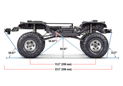 Traxxas TRX-4 1/10 High Trail Edition RC Crawler w/'79 Ford F-150 Ranger XLT Body (Blue) & TQi 2.4GHz Radio