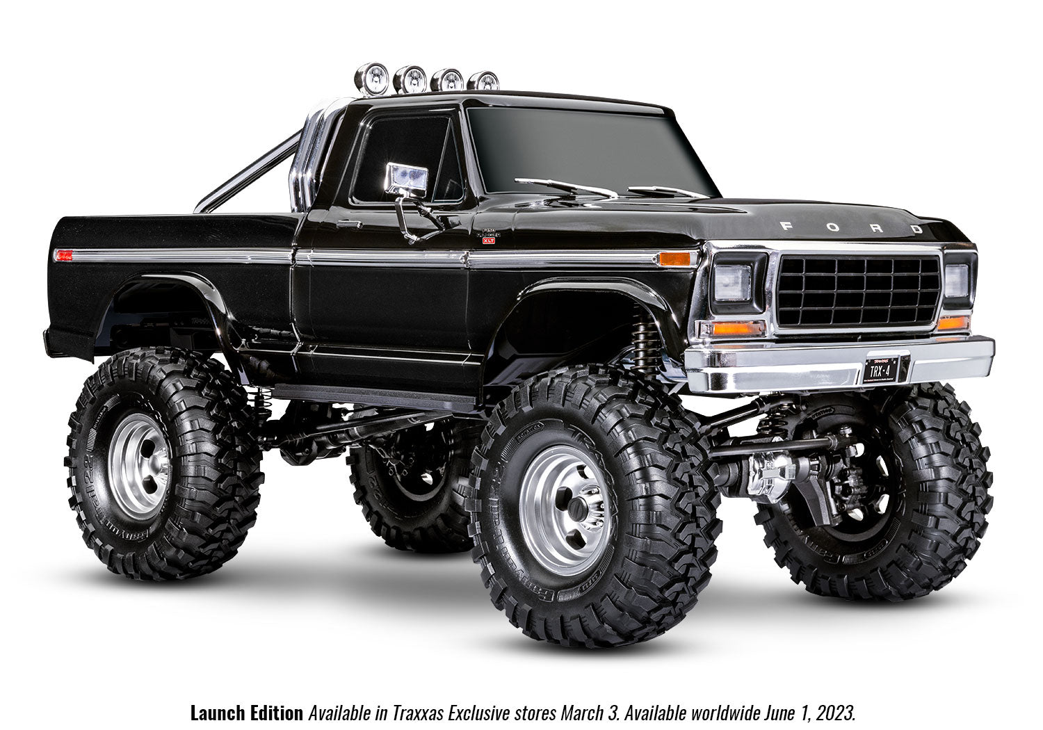 Traxxas TRX-4 1/10 High Trail Edition RC Crawler w/'79 Ford F-150 Ranger XLT Body (Black) & TQi 2.4GHz Radio