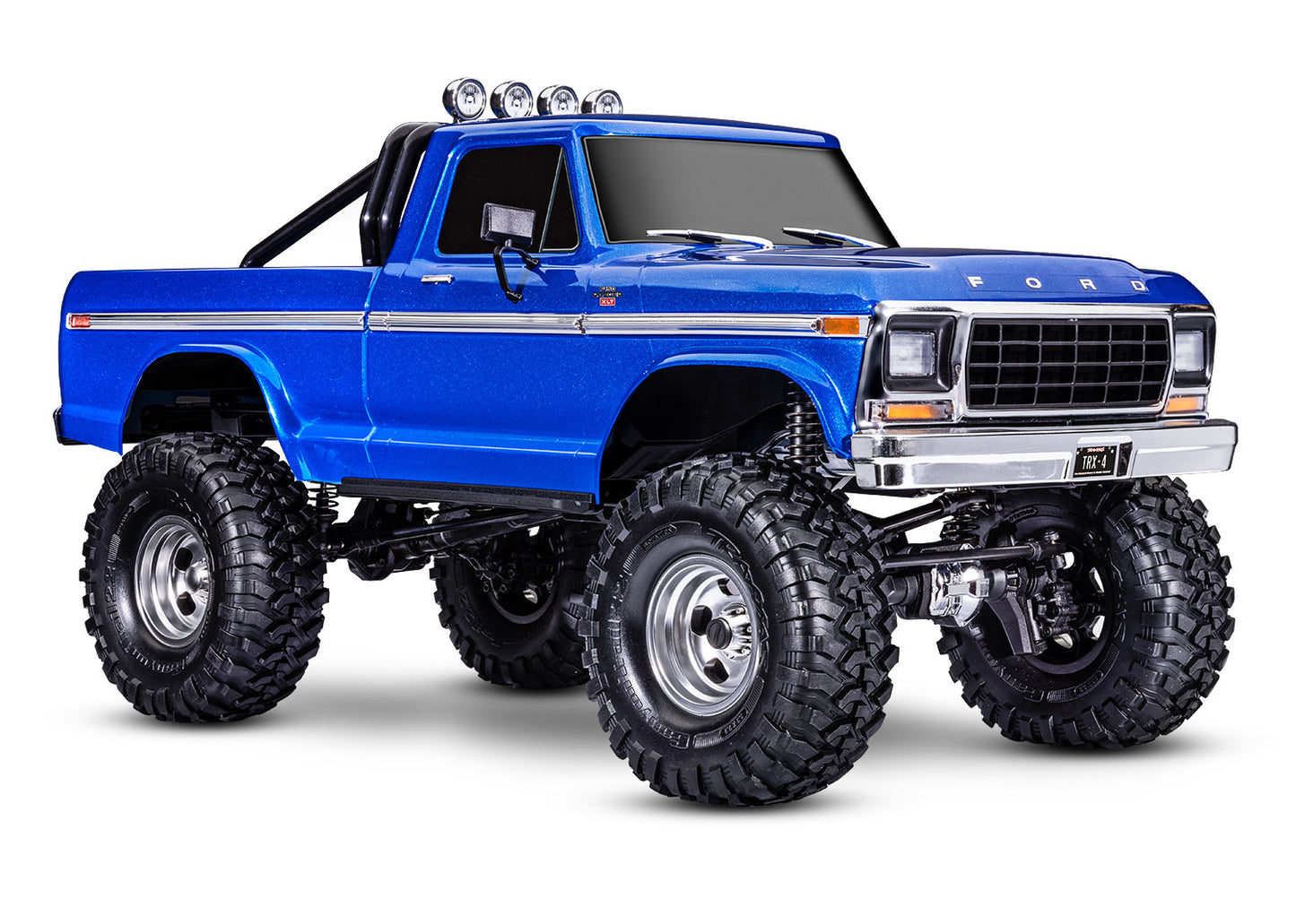 Traxxas TRX-4 1/10 High Trail Edition RC Crawler w/'79 Ford F-150 Ranger XLT Body (Blue) & TQi 2.4GHz Radio