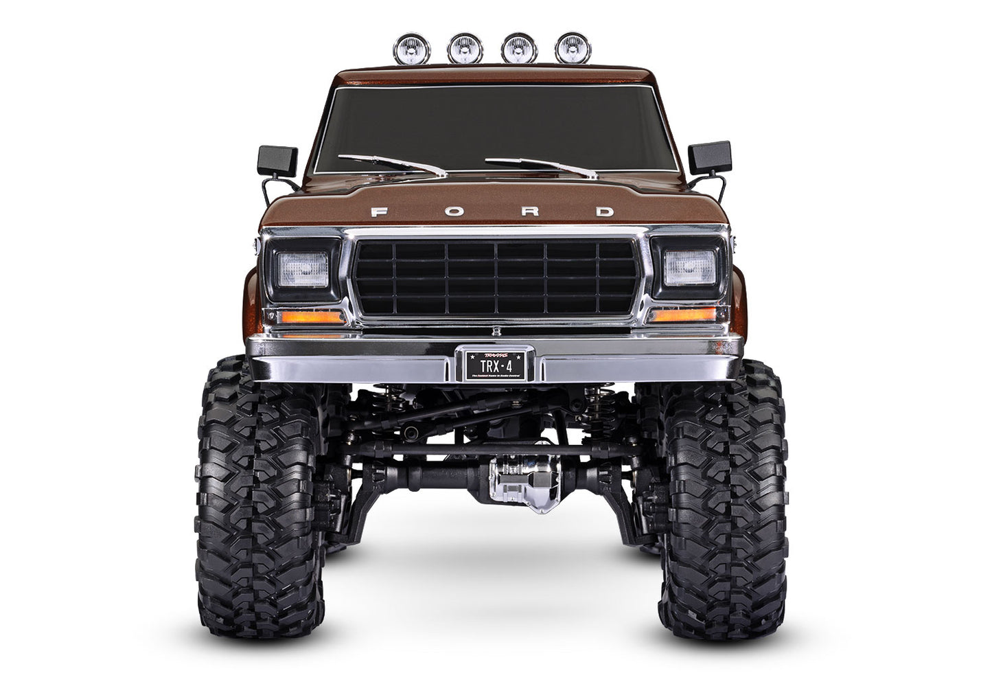 Traxxas TRX-4 1/10 High Trail Edition RC Crawler w/'79 Ford F-150 Ranger XLT Body (Brown) & TQi 2.4GHz Radio