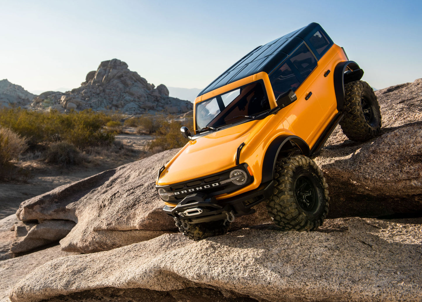 Traxxas TRX-4 1/10 Trail Crawler Truck w/2021 Ford Bronco Body (Orange) & TQi 2.4GHz Radio