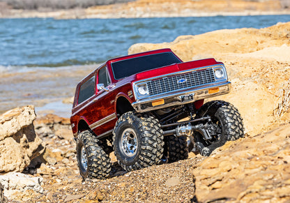 Traxxas TRX-4 1/10 High Trail Edition RC Crawler w/'72 Chevy K5 Blazer Body (Red) & TQi 2.4GHz Radio