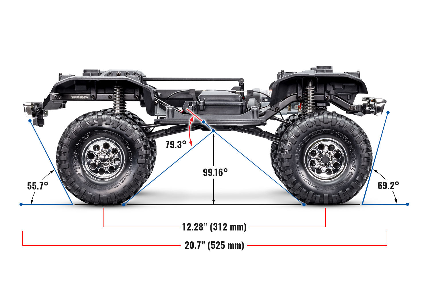 Traxxas TRX-4 1/10 High Trail Edition RC Crawler w/'72 Chevy K5 Blazer