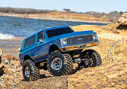 Traxxas TRX-4 1/10 High Trail Edition RC Crawler w/'72 Chevy K5 Blazer Body (Blue) & TQi 2.4GHz Radio