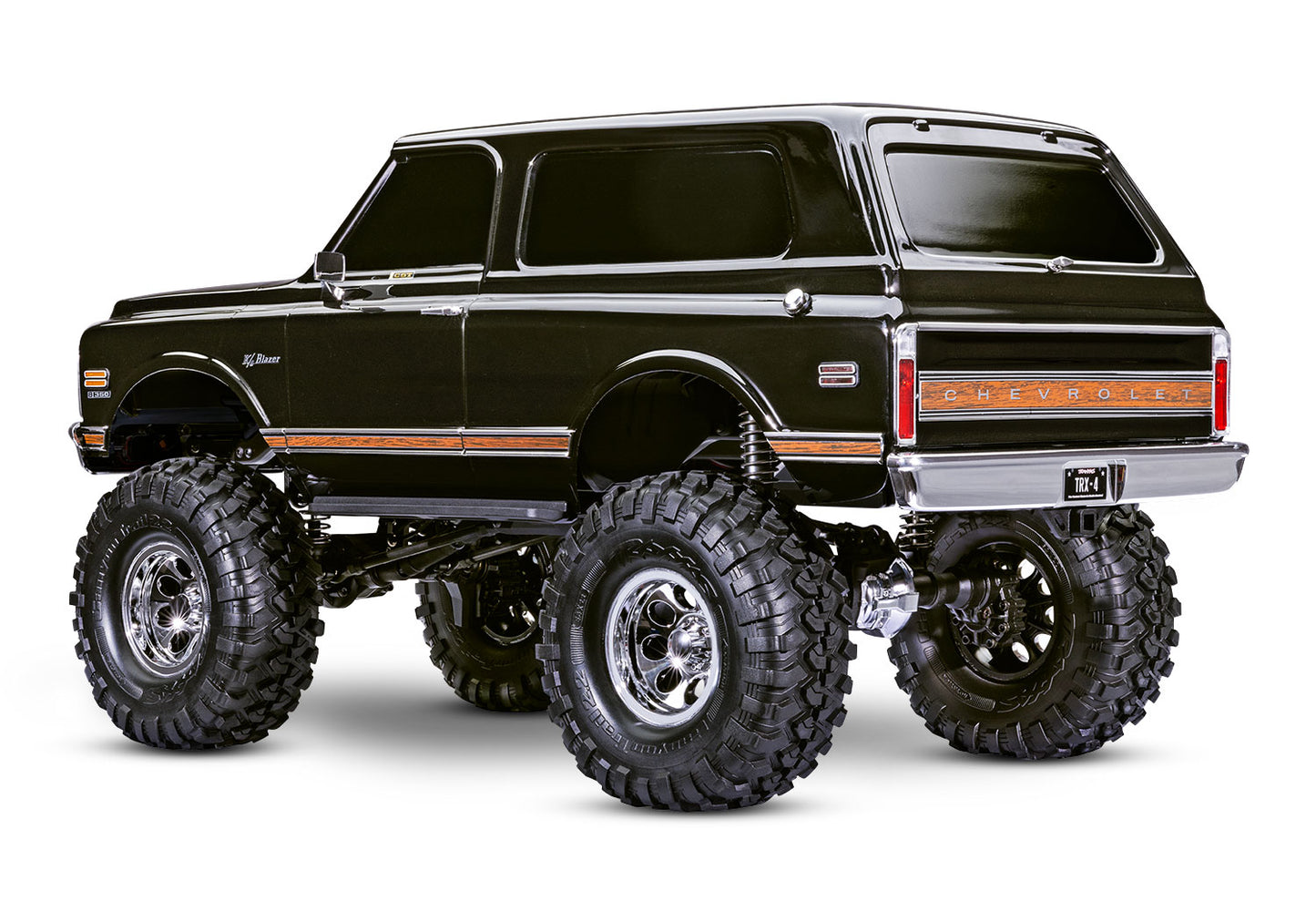 Traxxas TRX-4 1/10 High Trail Edition RC Crawler w/'72 Chevy K5 Blazer Body (Black) & TQi 2.4GHz Radio