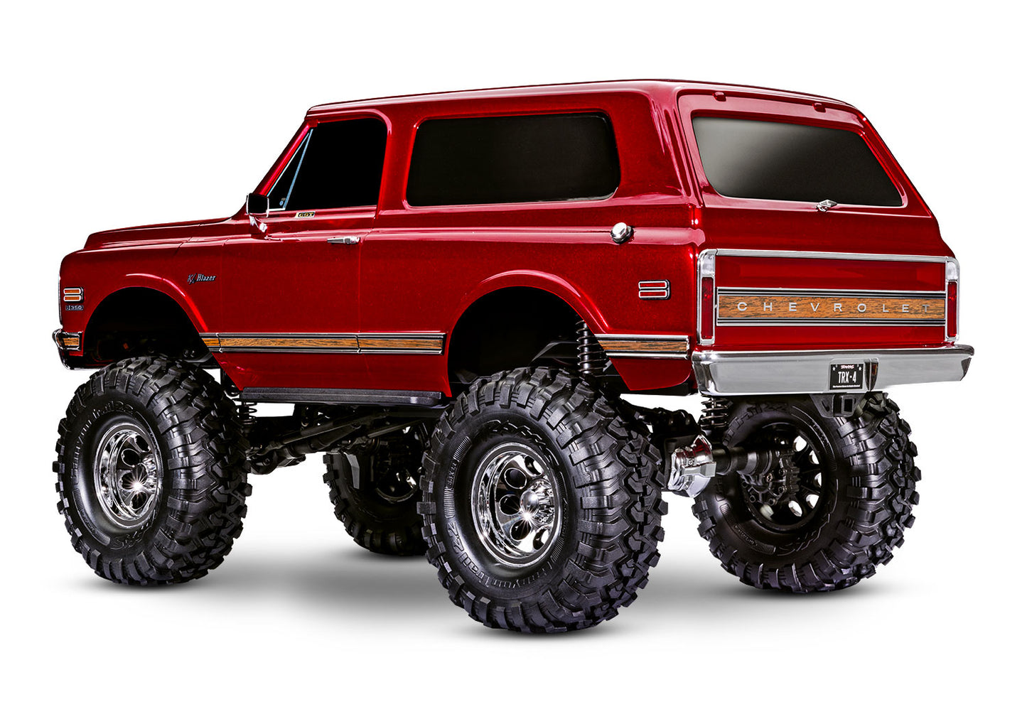 Traxxas TRX-4 1/10 High Trail Edition RC Crawler w/'72 Chevy K5 Blazer Body (Red) & TQi 2.4GHz Radio