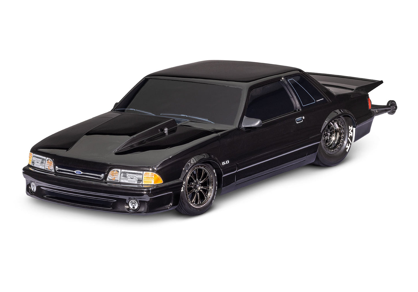 Traxxas Drag Slash HD 1/10 2WD RTR No Prep Car w/Ford Mustang 5.0 Body (Black) TQi 2.4GHz Radio & TSM