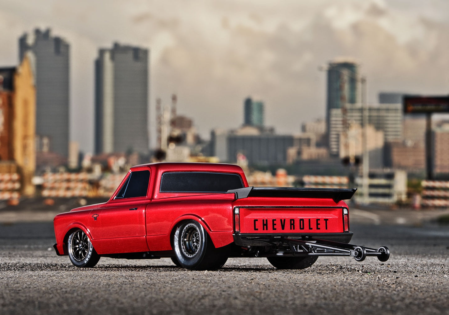 Traxxas Drag Slash HD 1967 Chevrolet C10 1/10 2WD RTR No Prep Truck (Red) w/TQi 2.4GHz Radio & TSM