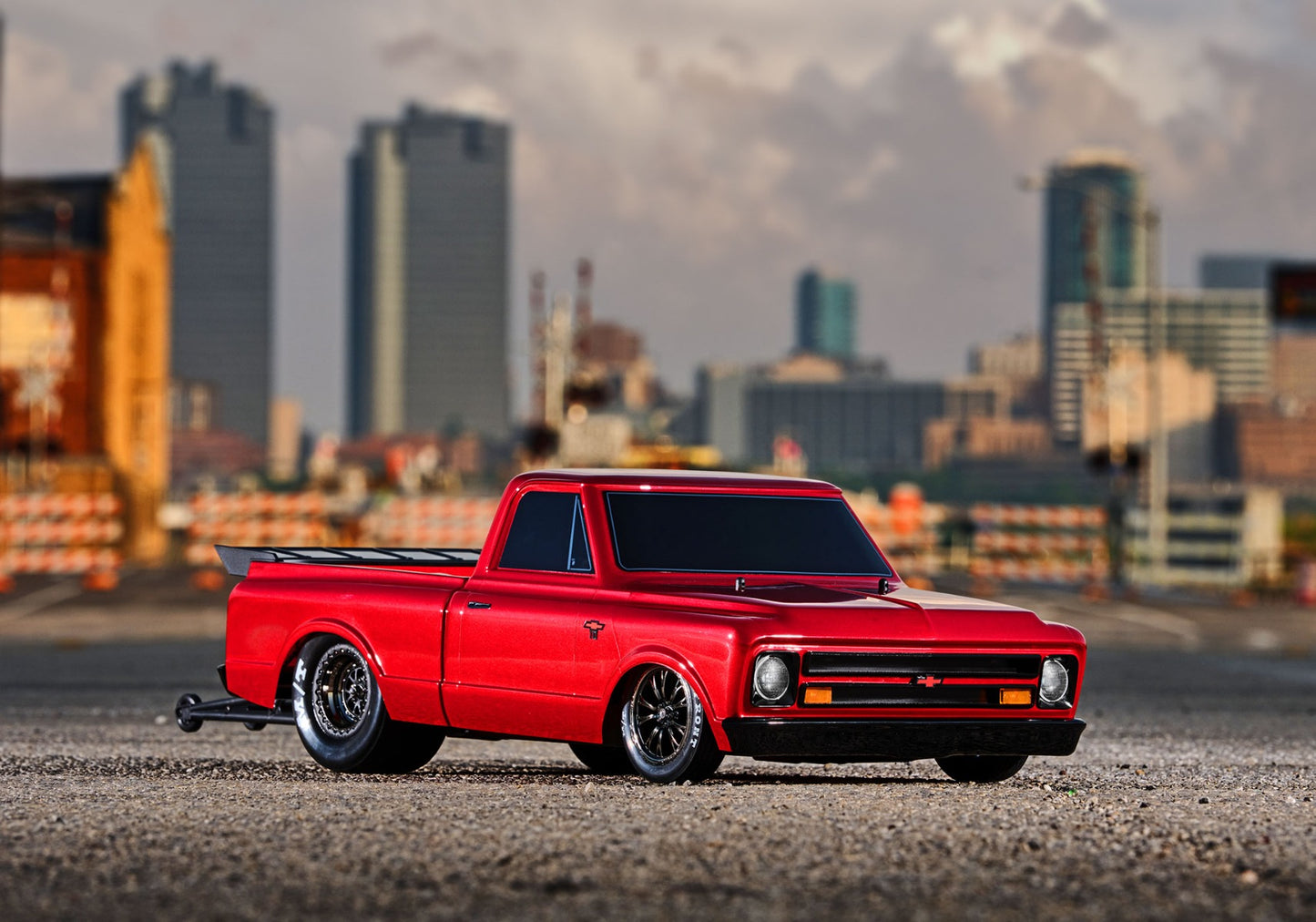 Traxxas Drag Slash HD 1967 Chevrolet C10 1/10 2WD RTR No Prep Truck (Red) w/TQi 2.4GHz Radio & TSM