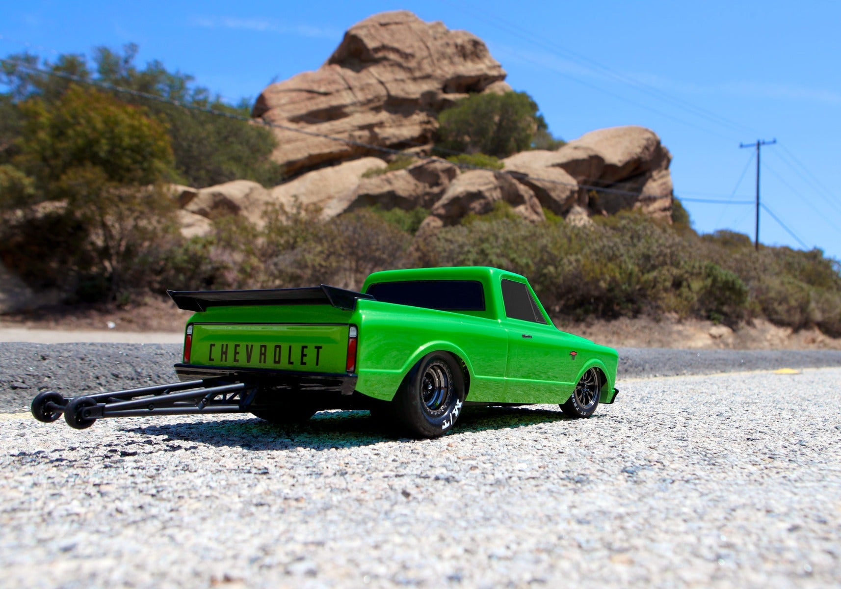 Traxxas Drag Slash HD 1967 Chevrolet C10 1/10 2WD RTR No Prep Truck (Green) w/TQi 2.4GHz Radio & TSM