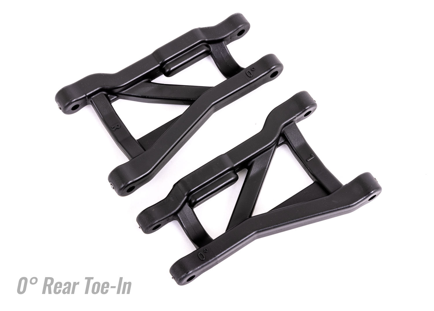 Traxxas Black Rear HD Suspension Arms 0-Degree Toe Angle (2)