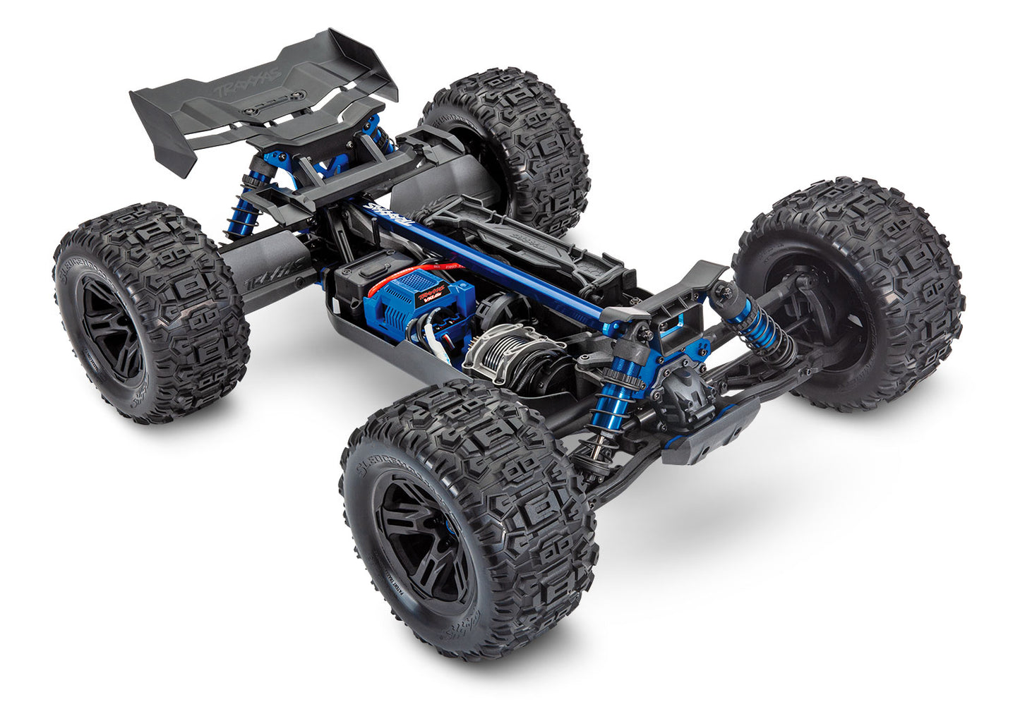 Traxxas Sledge RTR 6S 4WD Electric Brushless 1/8 Monster Truck (Blue) w/Belted Sledgehammer Tires & TQi 2.4GHz TSM Radio