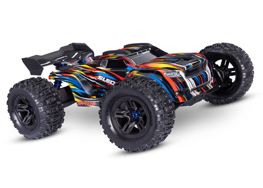 Traxxas Sledge RTR 6S 4WD Electric Brushless 1/8 Monster Truck (Blue) w/Belted Sledgehammer Tires & TQi 2.4GHz TSM Radio