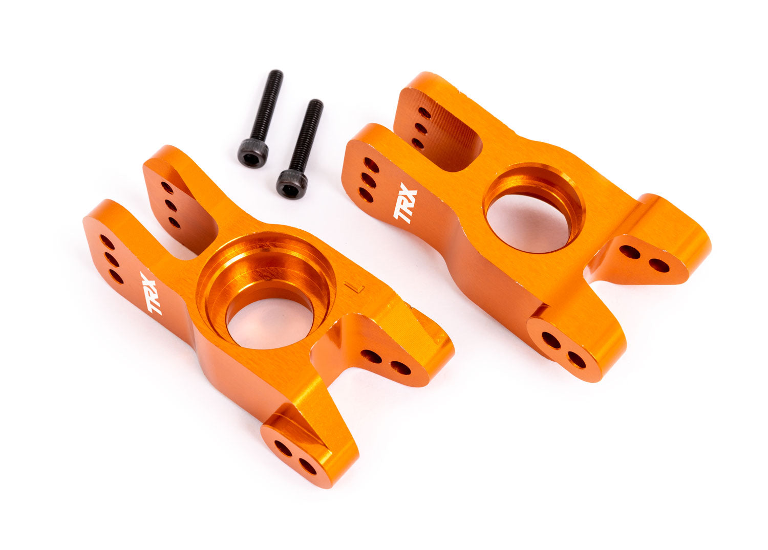 Traxxas Aluminum Rear Stub Axle Carriers Left & Right (Orange) (2)