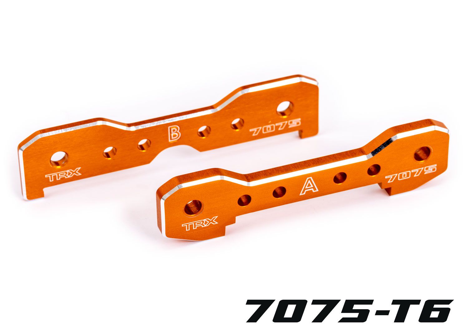 Traxxas Sledge Orange 7075-T6 Aluminum Sledge Front Tie Bars