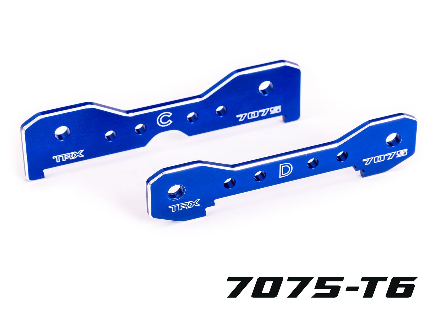 Traxxas Sledge Blue 7075-T6 Aluminum Sledge Rear Tie Bars