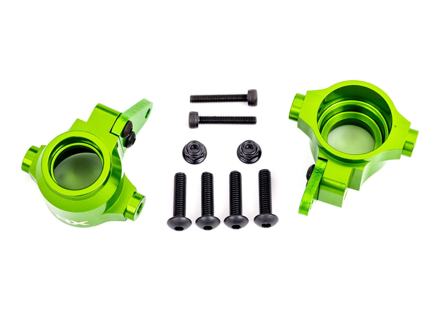 Traxxas Sledge Green Aluminum Steering Blocks (L&R)