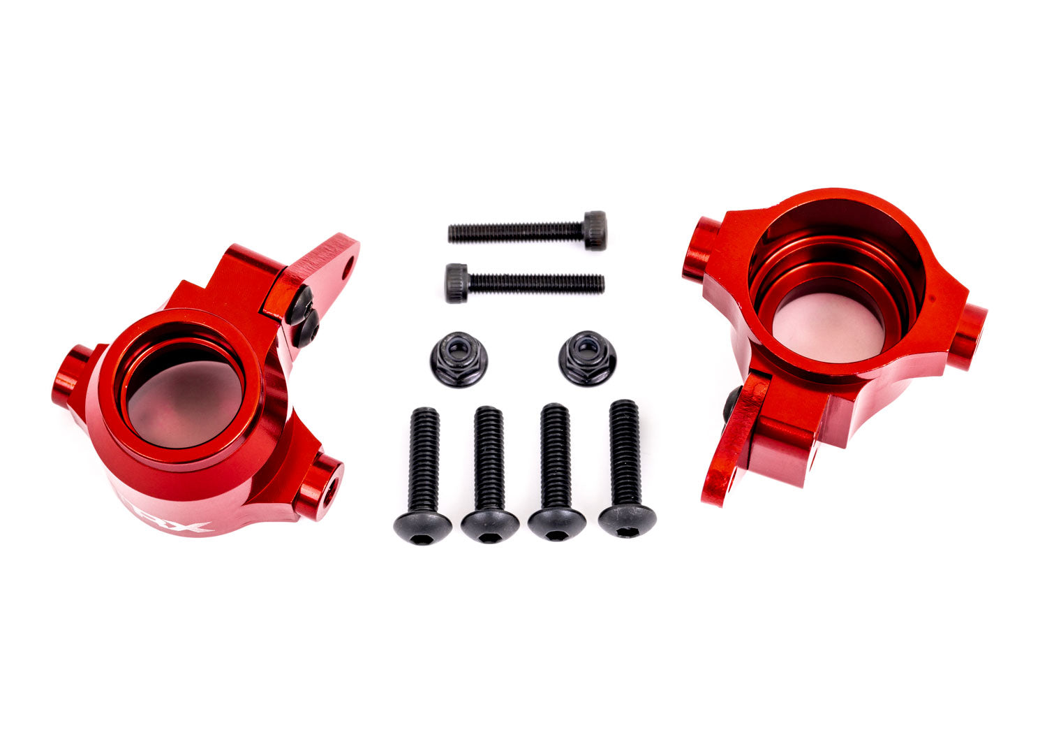 Traxxas Sledge Red Aluminum Steering Blocks (L&R)