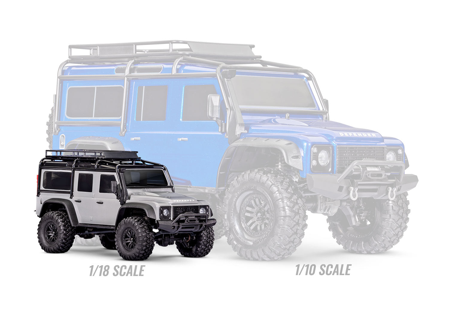 Traxxas TRX-4M® 1/18 RTR Electric Rock Crawler w/Land Rover Defender Body (Black) w/TQ™ 2.4GHz Radio