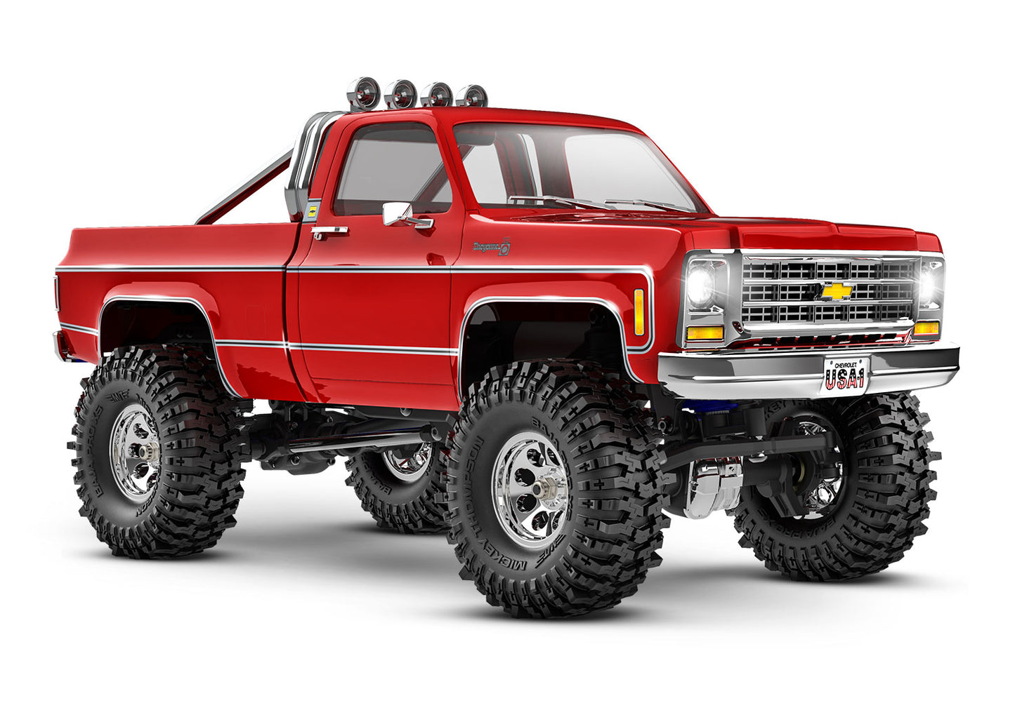 Traxxas TRX-4M 1/18 High Trail Edition Micro Rock Crawler w/Chevrolet K10 Body (Red) & TQ 2.4GHz Radio