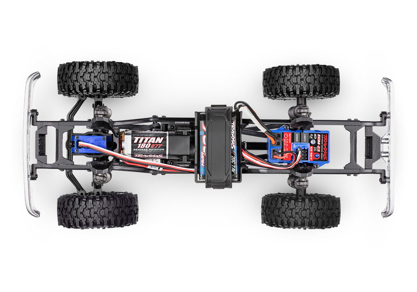 Traxxas TRX-4M 1/18 High Trail Edition Micro Rock Crawler w/Chevrolet K10 Body (Black) & TQ 2.4GHz Radio