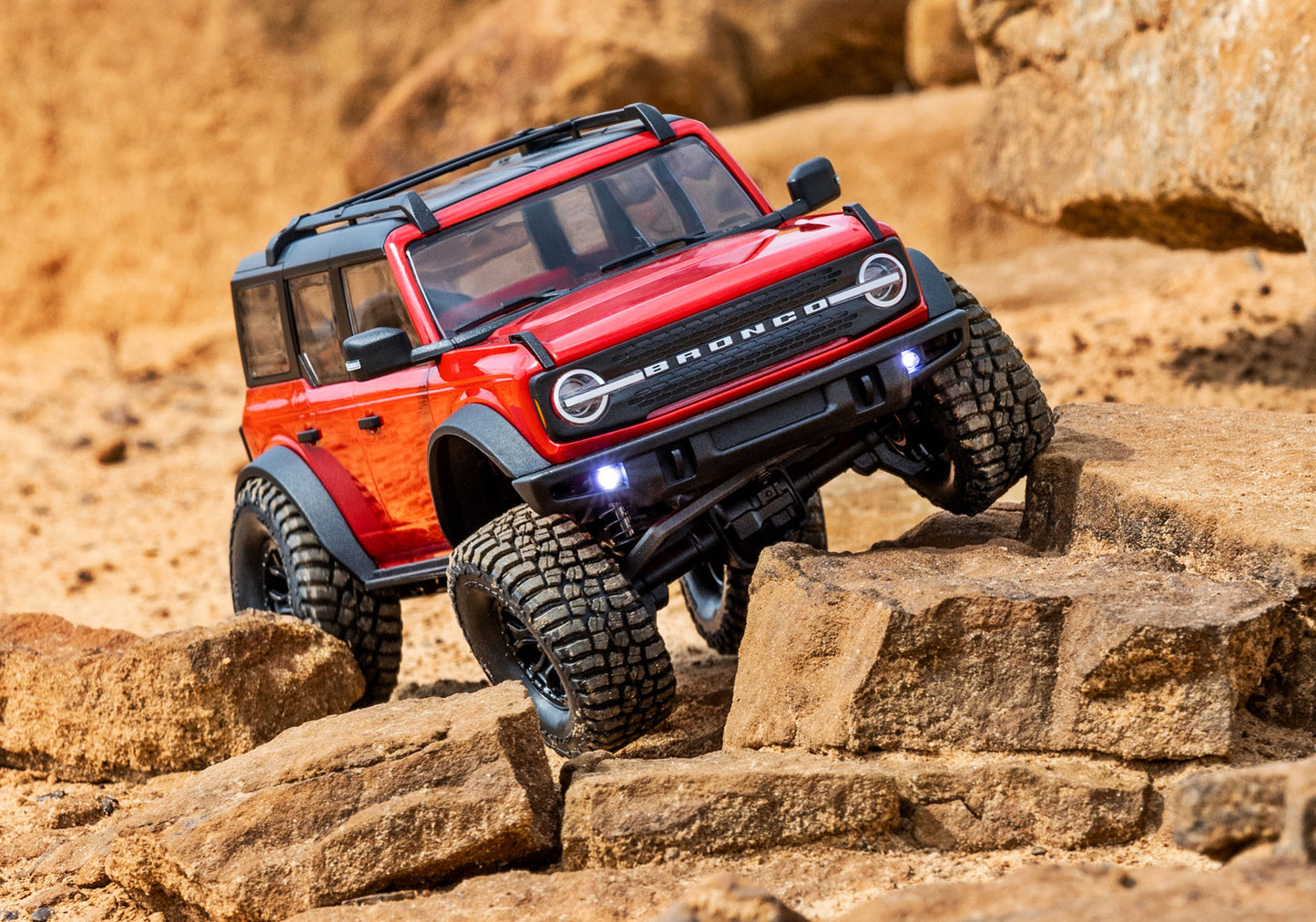 Traxxas TRX-4M 1/18 Electric Rock Crawler w/Ford Bronco Body (Orange) w/TQ 2.4GHz Radio