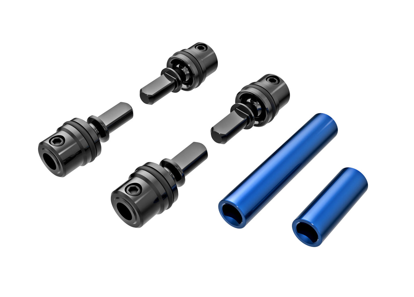 Traxxas TRX-4M Metal Driveshafts (Blue) (2)