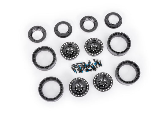 Traxxas 1.0” Aluminum Wheels (Black) (4)