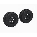 ARRMA DBOOTS 'FORTRESS SC' Tire Set Glued, Black (2)