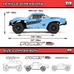 Arrma Fury 2WD MEGA 550 RTR Brushed 1/10 Off-Road Short Course Truck (Blue) w/SLT2 2.4GHz Radio, Battery & Charger