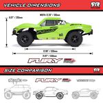 Arrma Fury 2WD MEGA 550 1/10 RTR Short Course Truck (Green) w/SLT2 2.4GHz Radio